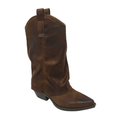 Pop Womens Nicona Block Heel Cowboy Boots