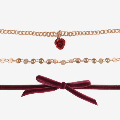 Arizona Gold Tone Bow Womens 5-pc. Bracelet Set