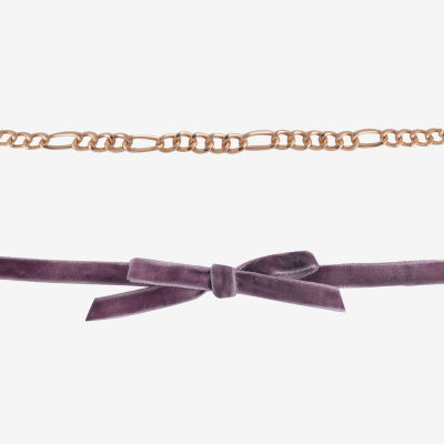 Arizona Gold Tone Bow Womens 5-pc. Bracelet Set