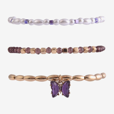 Arizona Gold Tone Bow Womens 5-pc. Bracelet Set