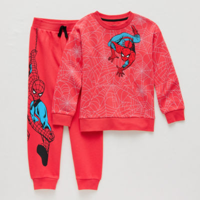 Disney Collection Little & Big Boys 2-pc. Fleece Spiderman Pant Set