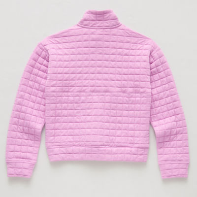 Xersion Little & Big Girls Long Sleeve Quarter-Zip Pullover