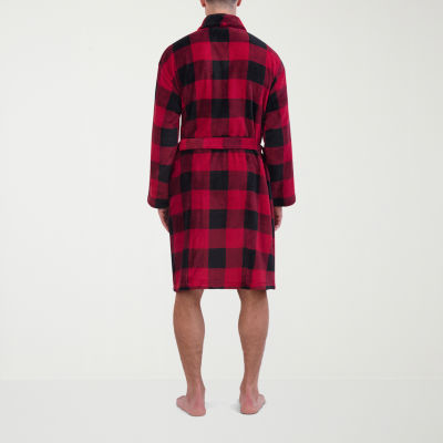 Hanes Mens Microfleece Long Sleeve Long Length Robe