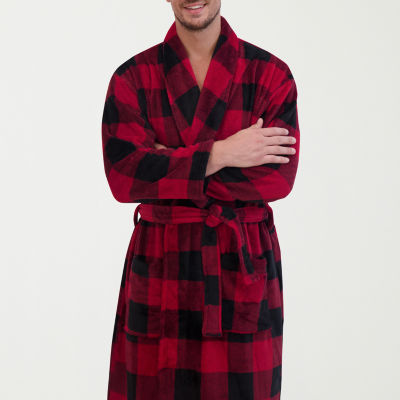 Hanes Mens Microfleece Long Sleeve Long Length Robe