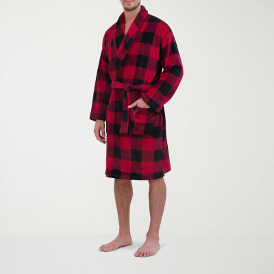 Hanes Mens Microfleece Long Sleeve Long Length Robe