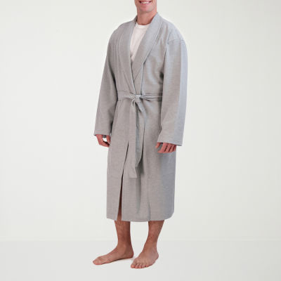 Hanes Mens Waffle Long Sleeve Length Robe