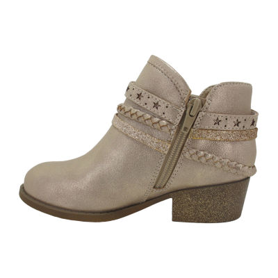 Pop Little & Big  Girls Amalia Block Heel Booties