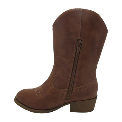 Pop Little & Big  Girls Karine Block Heel Booties