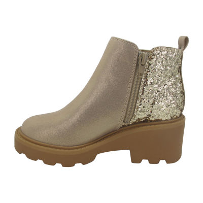 Pop Little & Big  Girls Leila Block Heel Booties