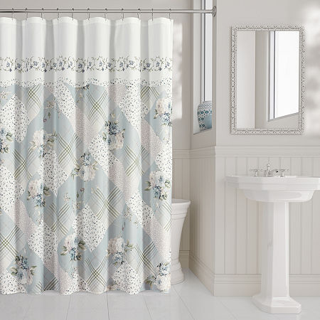 Royal Court Bungalow Shower Curtain, One Size, Blue