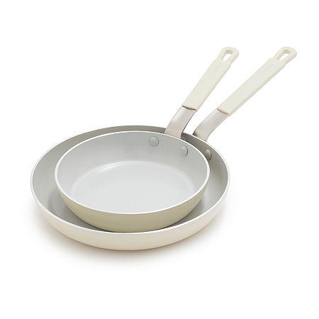 Bobby Flay Ceramic Non-Stick 2-pc. Fry Pan Set, One Size, White