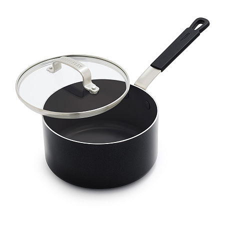 Bobby Flay Ceramic Non-Stick 1.5-qt. Sauce Pan With Lid, One Size, Black