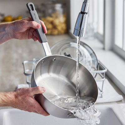 Bobby Flay Stainless Steel 3.57-qt. Saute Pan with Lid