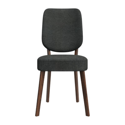 Breuer Mid-Century Modern Armless Dining Chairs Linen -Set of 2