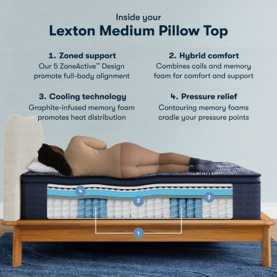 Serta Perfect Sleeper® X Quilted Hybrid Lexton 15" Medium Pillow Top