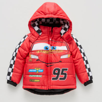 Disney Collection Little & Big Boys Hooded Cars Midweight Puffer Jacket