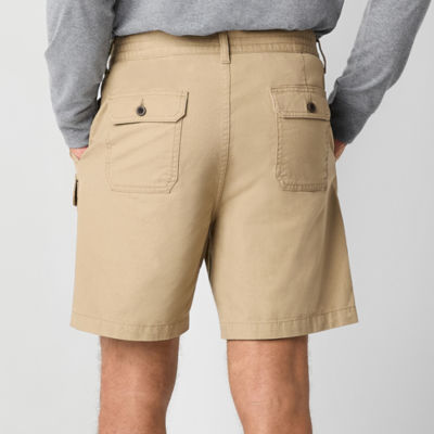 St. John's Bay Canvas Hiking 7" Mens Cargo Short