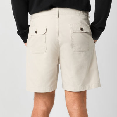 St. John's Bay Canvas Hiking Mens 7" Cargo Short