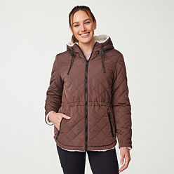 ジャケット・アウター RAINMAKERZEN GARDEN QUILTED HOODED COAT Quilted Jackets
