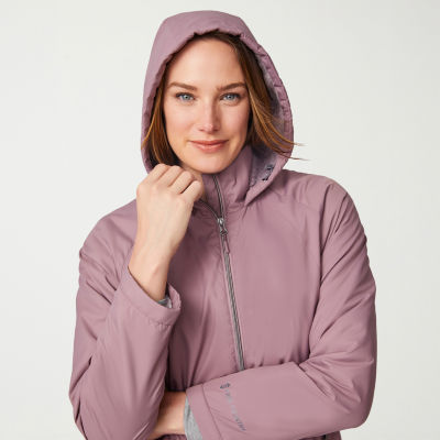 Free Country Womens Hooded Water Resistant Midweight Windbreaker