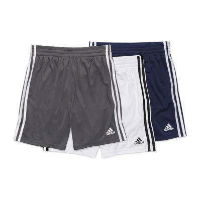 adidas Big Kid Boys Adjustable Waist Mid Rise Knit Pull-On Short