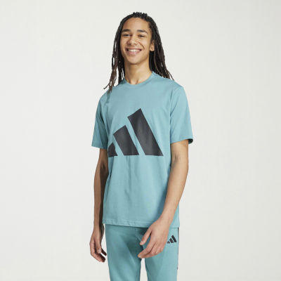 adidas Mens Crew Neck Short Sleeve Regular Fit Graphic T-Shirt