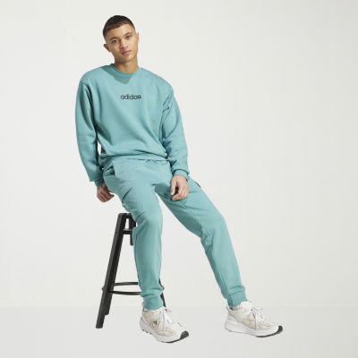 adidas Feel Cozy Fleece Mens Cuffed Mid Rise Big and Tall Active Cargo Pant