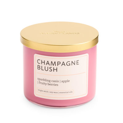 Distant Lands Champagne Blush 3-Wick Scented Jar Candle