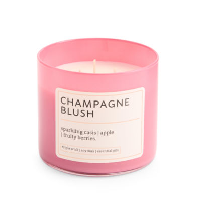 Distant Lands Champagne Blush 3-Wick Scented Jar Candle