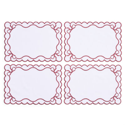 Homewear Embroidered Bow 4-pc. Placemat