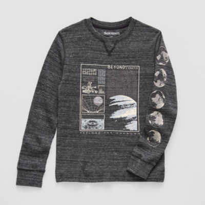 Thereabouts Little & Big Kid Boys Crew Neck Long Sleeve Regular Fit Thermal Top