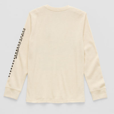 Thereabouts Little & Big Kid Boys Easy-on + Easy-off Sensory Friendly Crew Neck Long Sleeve Adaptive Regular Fit Thermal Top