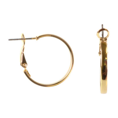 Bold Elements Gold Tone Hoop Earrings