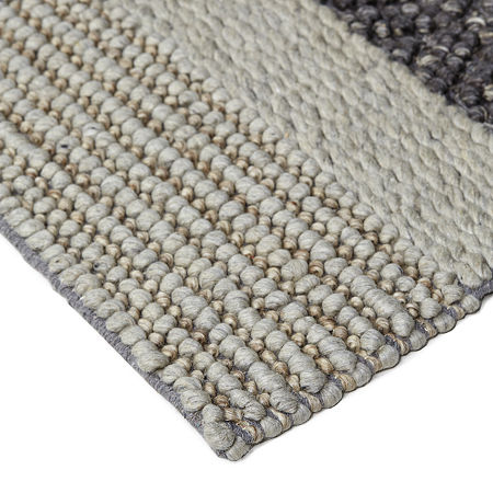 Weave And Wander Genet Solid Flatweave Indoor Rectangle Area Rugs, One Size, Gray