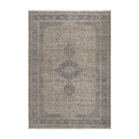 Weave And Wander Gilford Medallion Machine Made Indoor Rectangle Area Rugs, One Size, Gray