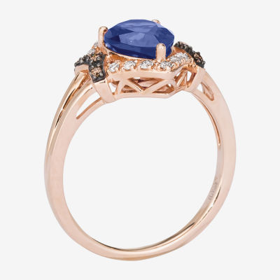 Le Vian® Ring featuring Blueberry Tanzanite® Nude Diamonds™ , Chocolate Diamonds®  set 14K Strawberry Gold®