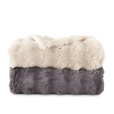 Linden Street Bubble Faux Fur Throw