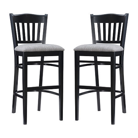 Malaya 2-pc. Bar Stool, One Size, Black