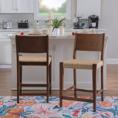 Charlet 2-pc. Counter Height Bar Stool