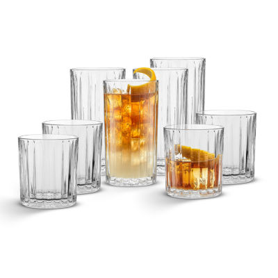 Joyjolt Stella Crystal - 14.2 Oz - Set Of 4 Highball Glasses