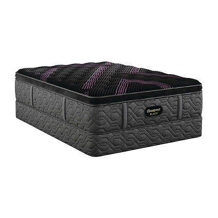 Beautyrest Black Series Two 16.25 Plush Pillow Top - Mattress + Box Spring, Full, Black