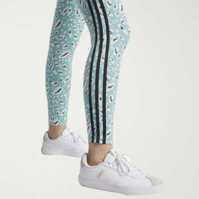 adidas Essentials 3 Stripe Animal Print Legging