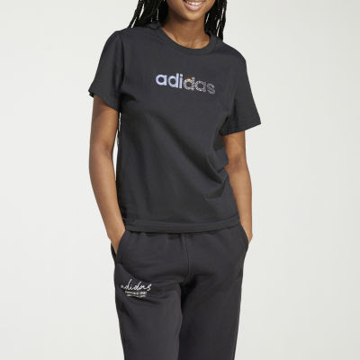 adidas Rhinestone Linear Logo Tee