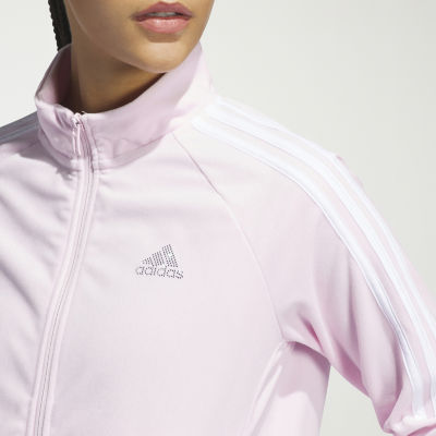 adidas Womens Lightweight Track Jacket, Color: Clear Pink - JCPenney