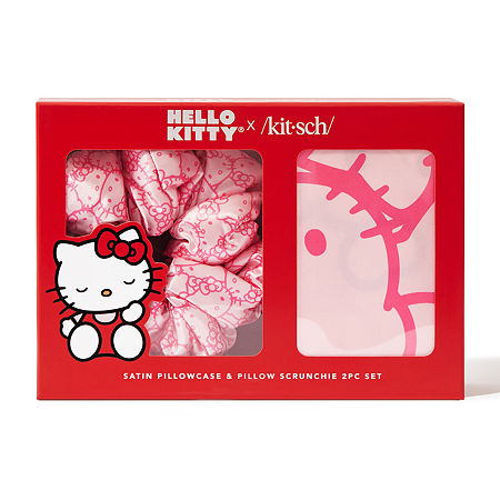 Kitsch Hello Kitty Pillowcase & Scrunchie 2-pc. Hair Goods Set, One Size