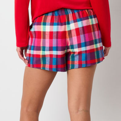 Sleep Chic Womens Flannel Pajama Shorts