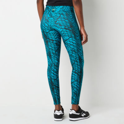 Reebok Womens High Rise Full Length Leggings