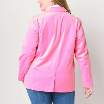 St. John's Bay Womens Fitted Blazer-Plus