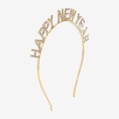 Bijoux Bar Gold Tone Happy New Year Headband