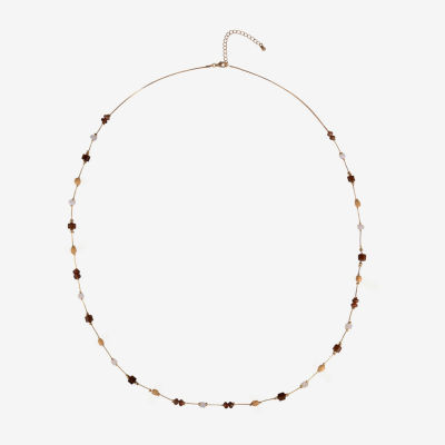 Mixit Gold Tone Womens 36 Inch Illusion Necklace